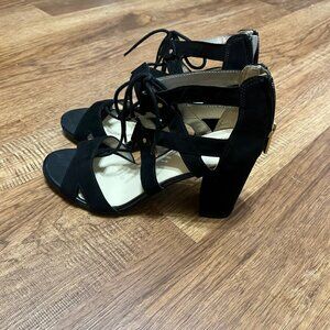 Strappy Pumps with Low Heel
